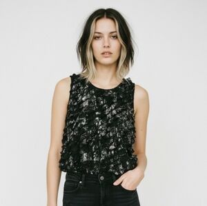 Vintage Janeric Tank Grunge Layered Punk Whimsigoth Glam Studded Chiffon XL